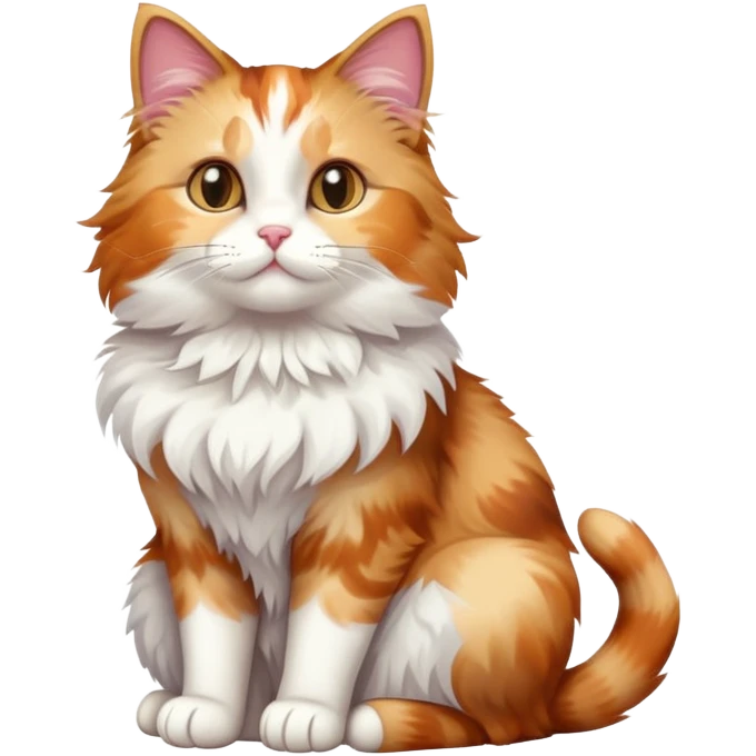 cute cat full body sitting emoji