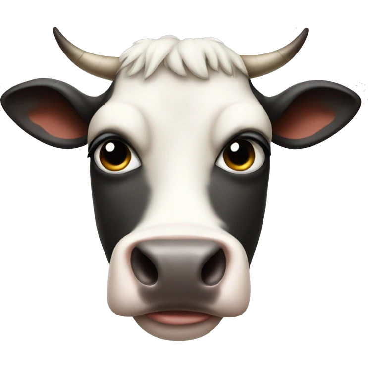 Judgmental cow emoji
