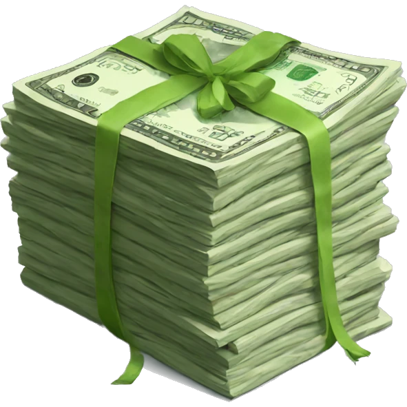 Stack of money emoji