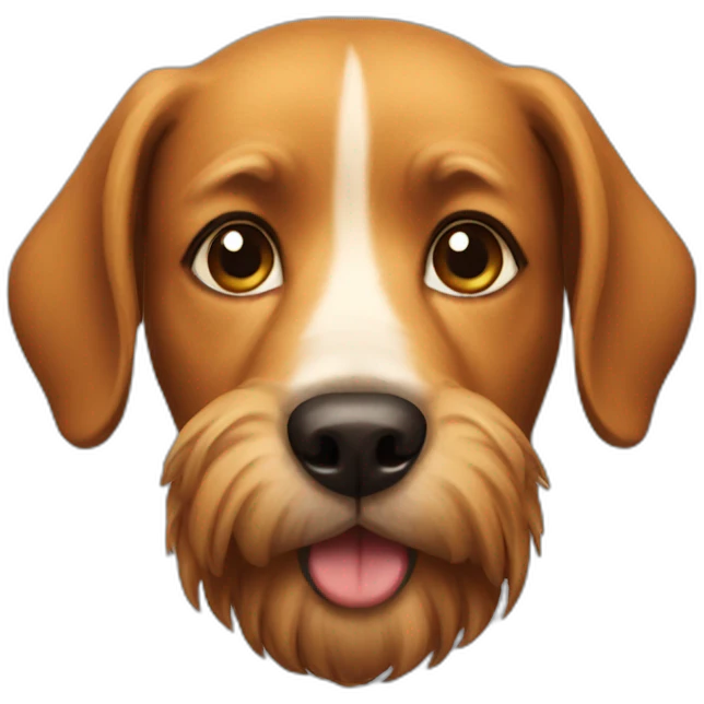 dog with beard emoji