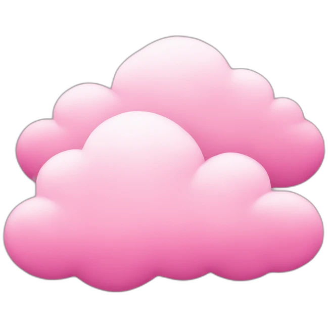 Pink clouds emoji