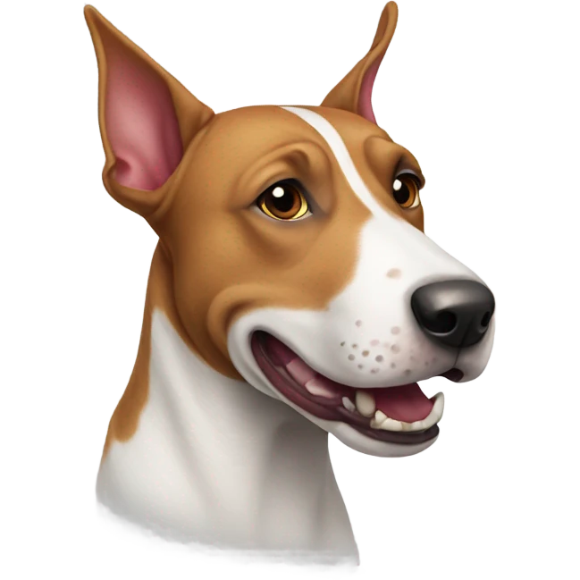 Dog red bull terrier  emoji