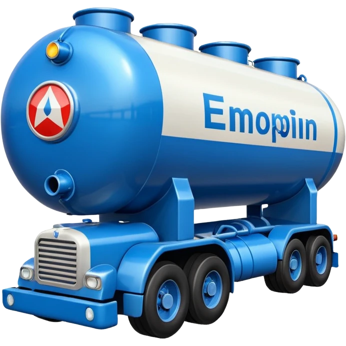create an ultra realistic American modern gas tanker emoji
