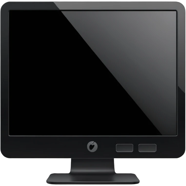 black monitor emoji