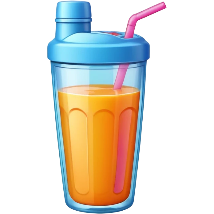I want a shaker of juice for gym emoji