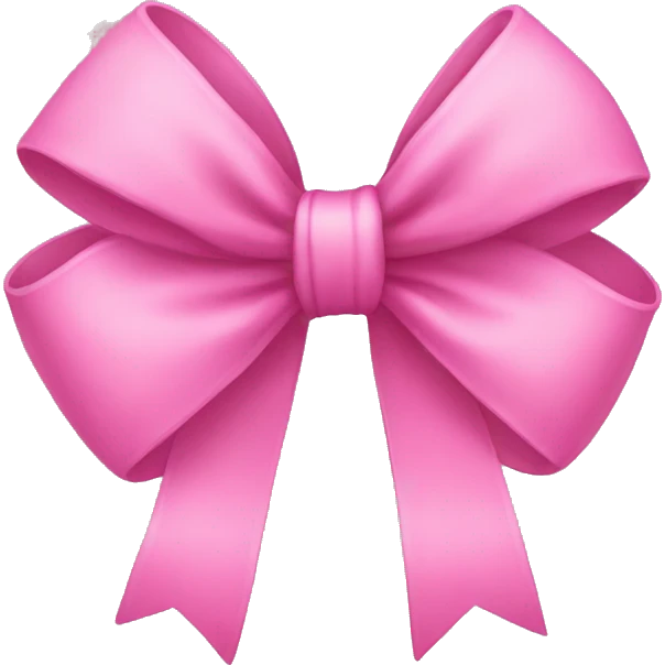 Pink bow emoji