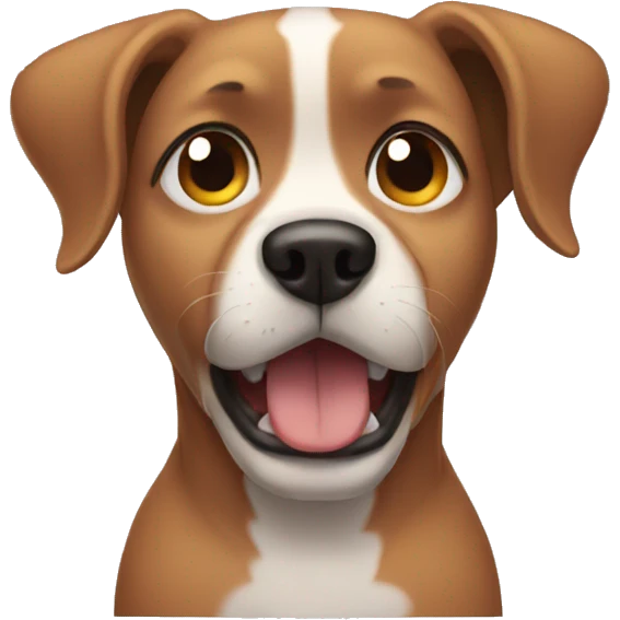 Crying dog emoji