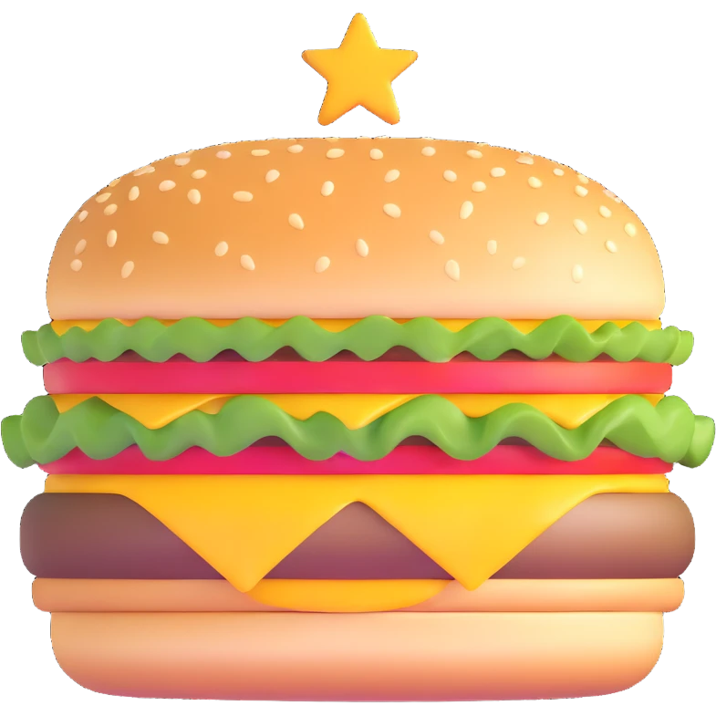 delicious cheeseburger emoji