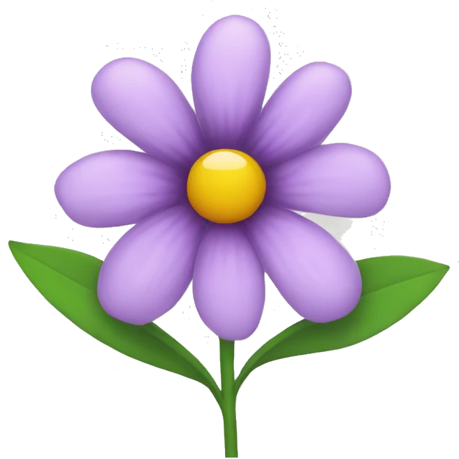 a flower emoji