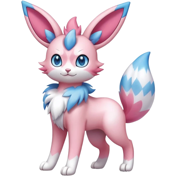 Sylveon-Skitty-Fakémon-hybrid-creature (full body)  emoji