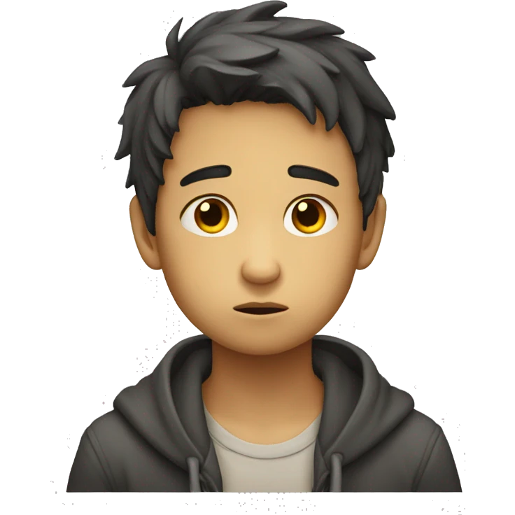 Niño triste emoji