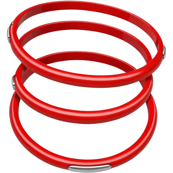 Red bangles emoji
