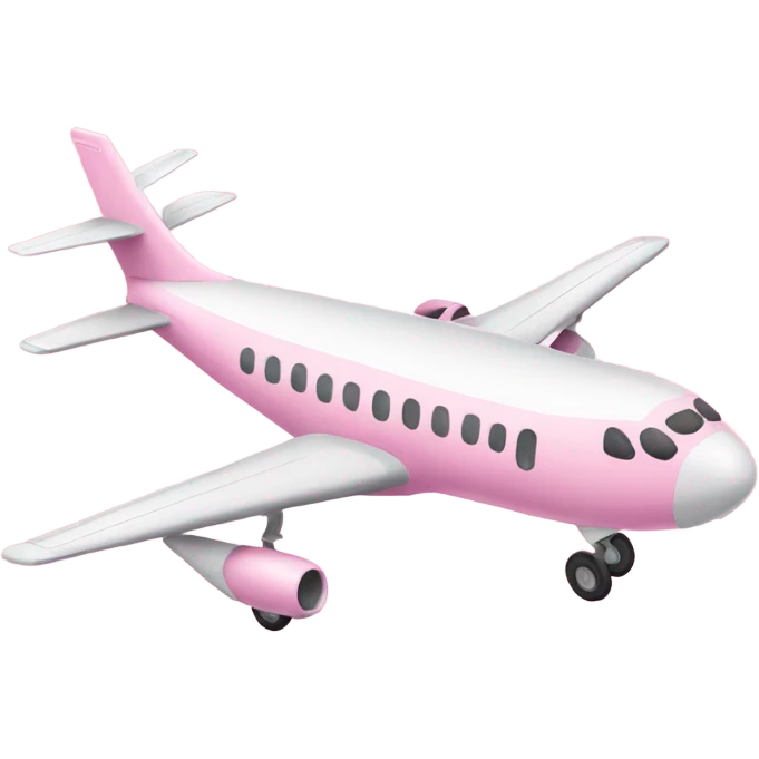 Baby pink plane emoji