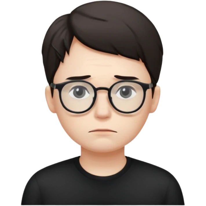 😔+🤓 emoji