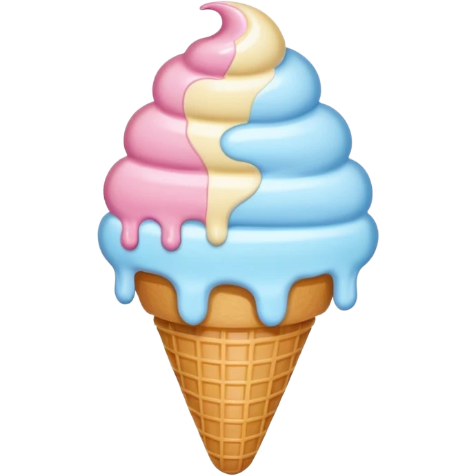 ice cream themed heart emoji