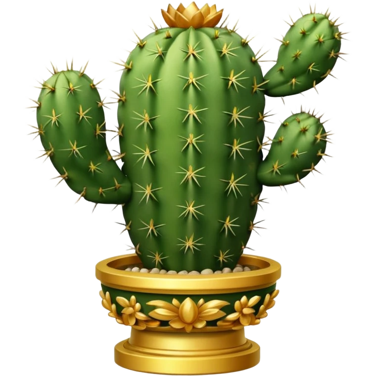 trophy shaped like cactus emoji