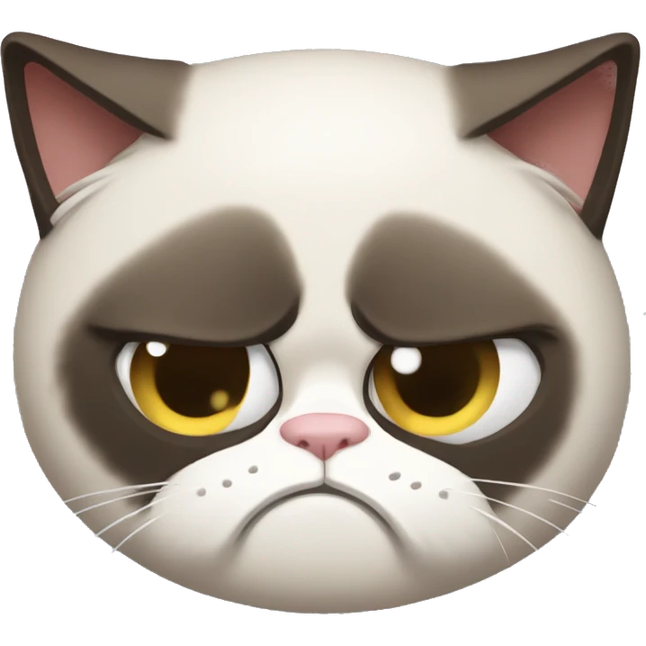 Grumpy Cat trying to sleep  emoji