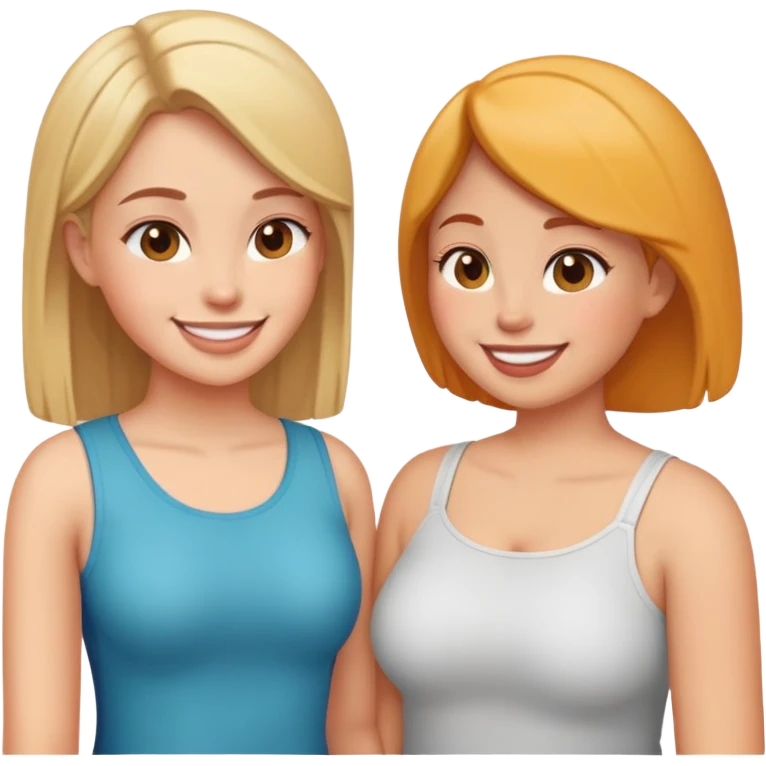 Talk bf with slim thick girl emoji