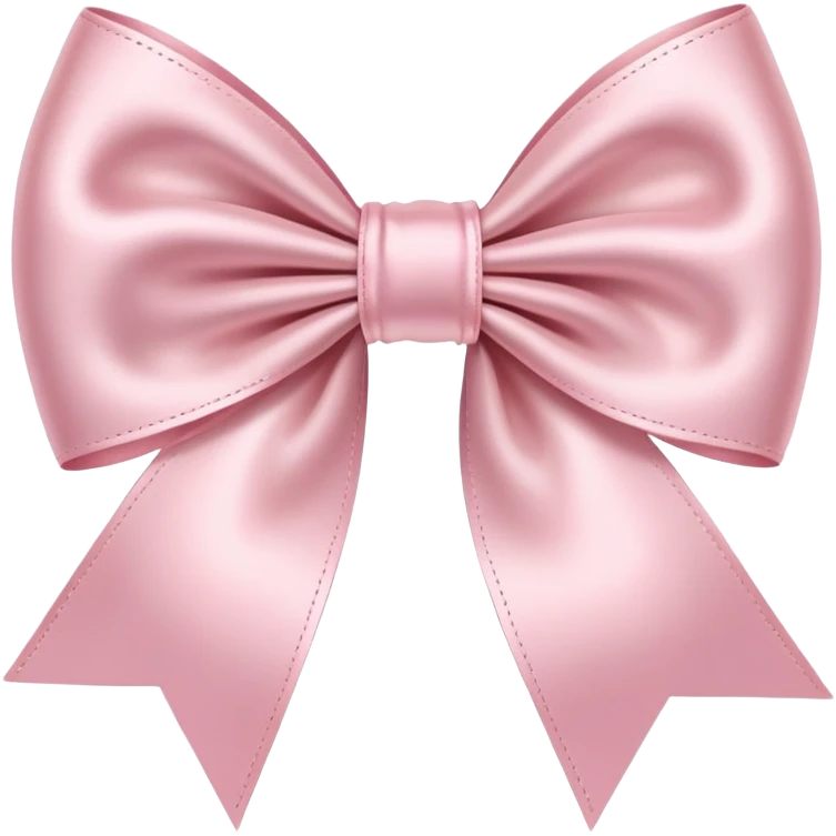 light pink ribbon bow emoji
