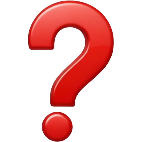 Question mark emoji in red colour  emoji