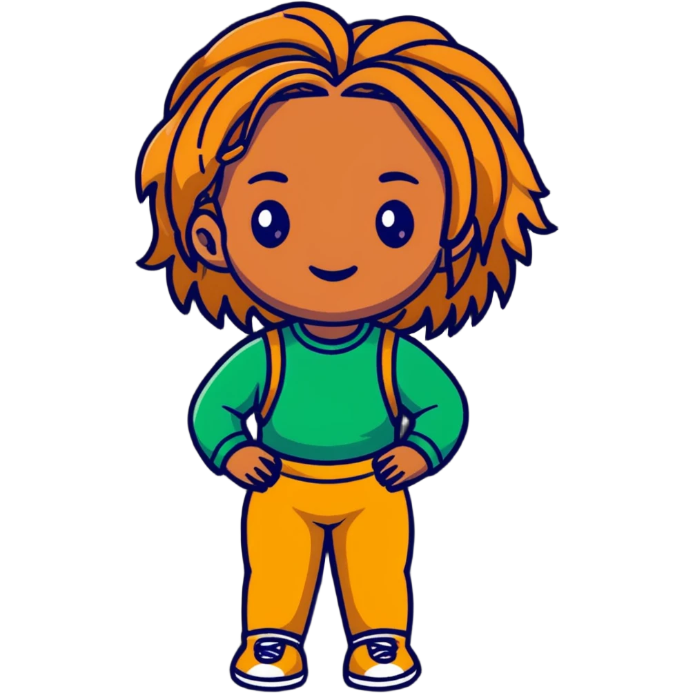 Caramel skin black girl with waist length locs emoji