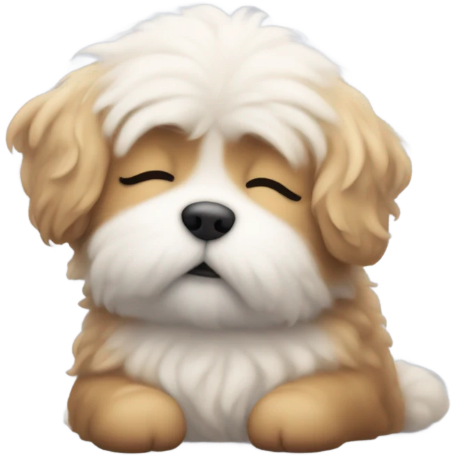 Sleepy dog emoji