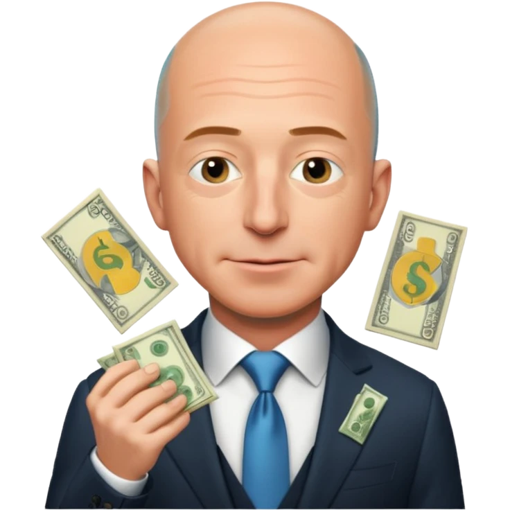 jeff bezos sniff money emoji