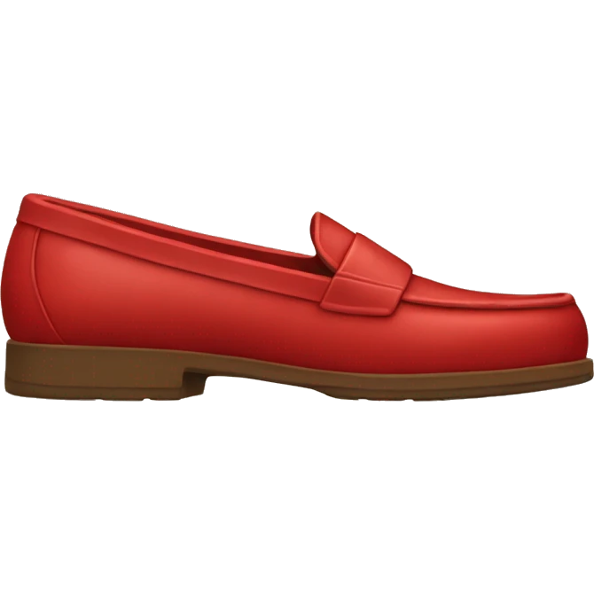 red loafer emoji