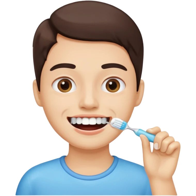 Brushing your teeth emoji
