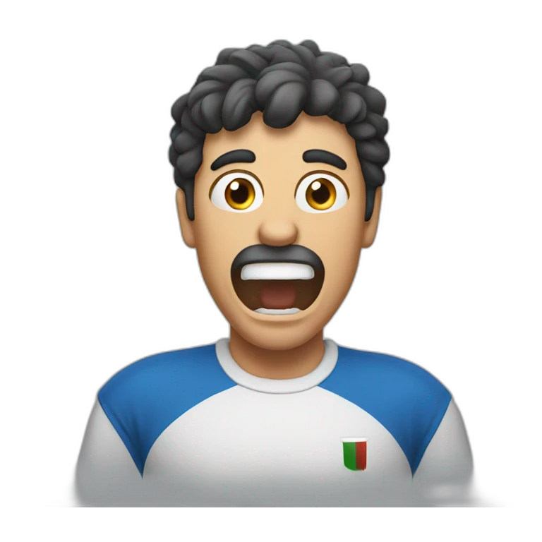 Italian yelling guy emoji