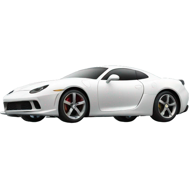 sport car under cloudy sky emoji