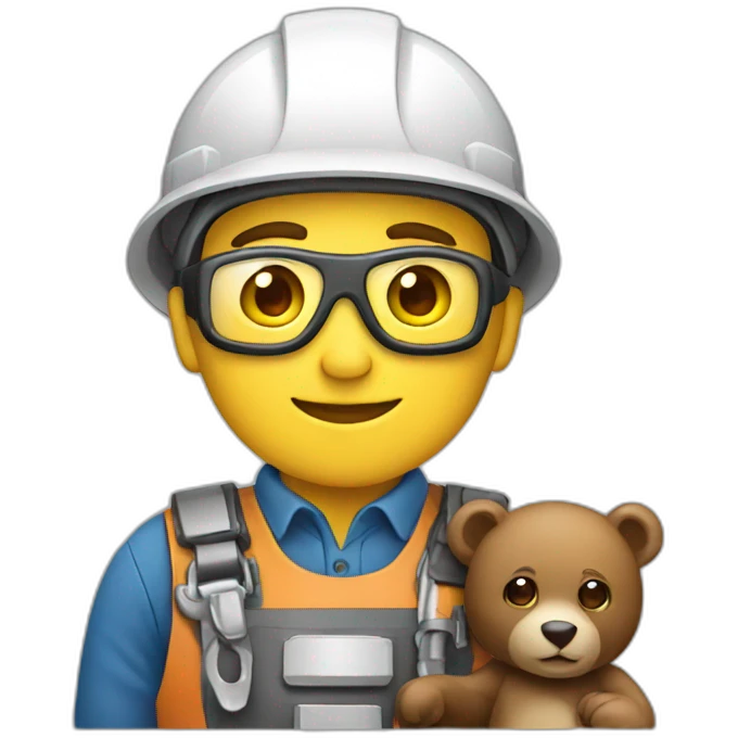 Engineer with bear emoji