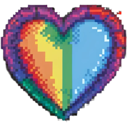 Rainbow heart emoji