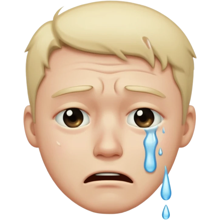 Guy Crying emoji