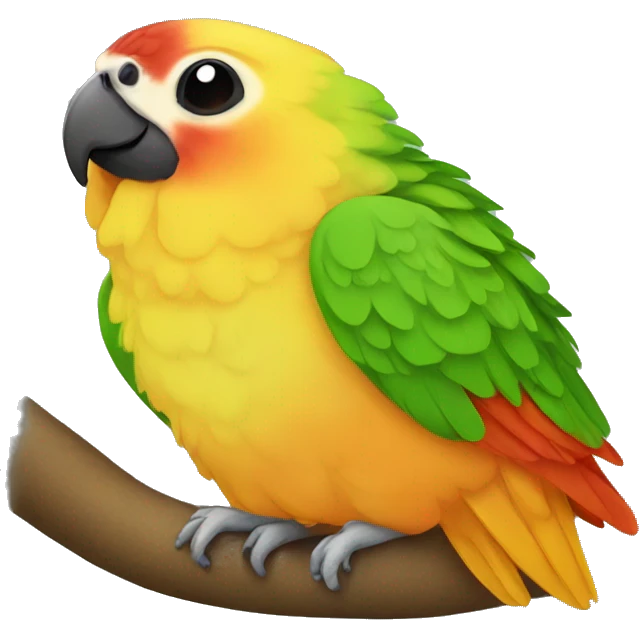Conure sleeping emoji
