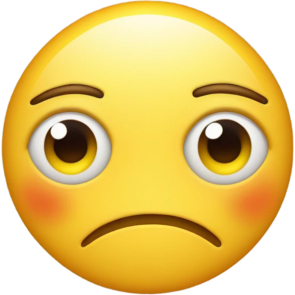 Embarrassed face emoji emoji