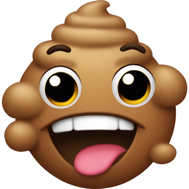 Funny poop emoji emoji