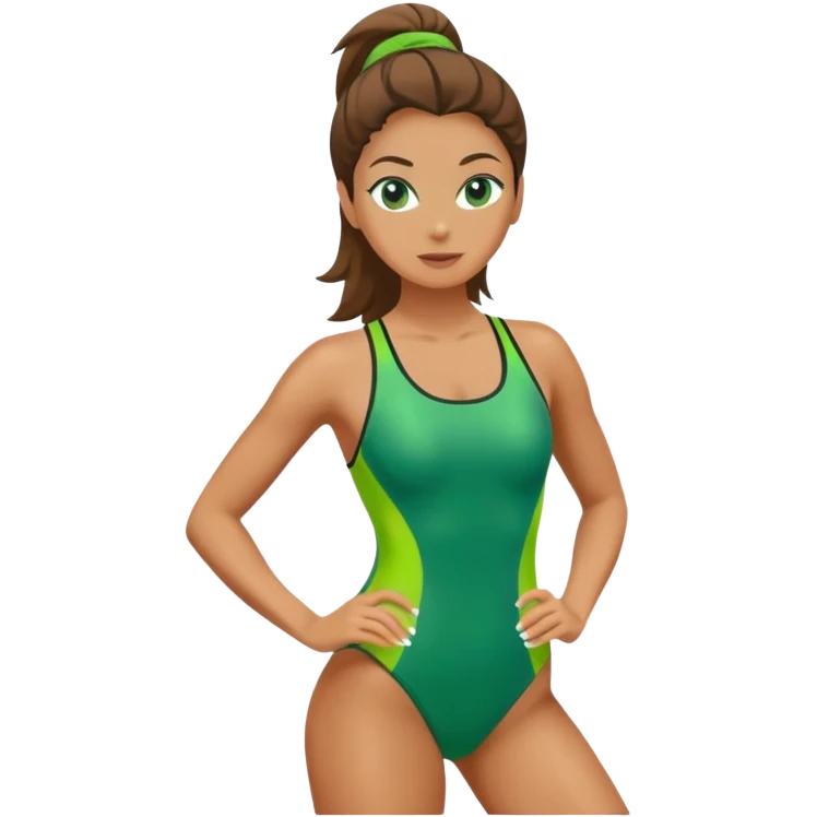 GREEN swimsuit  emoji