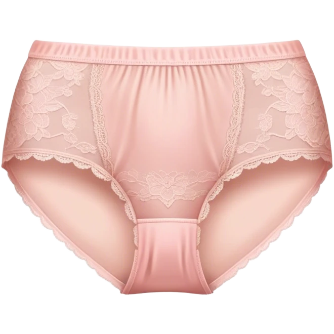 light pink lacy panties emoji