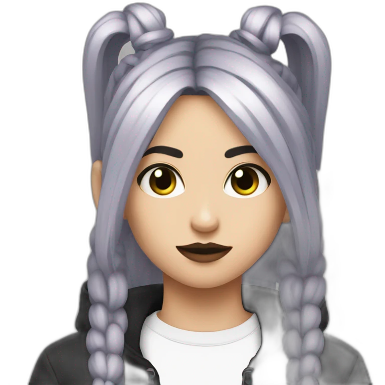 Gym goth girl emoji