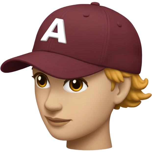 burgundy baseball cap emoji