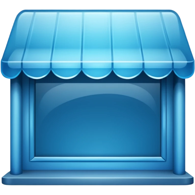 Emoji for an e-commerce marketplace: a web storefront, digital shop, or online shopping symbol. emoji