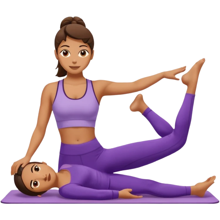 a woman doing pilates emoji