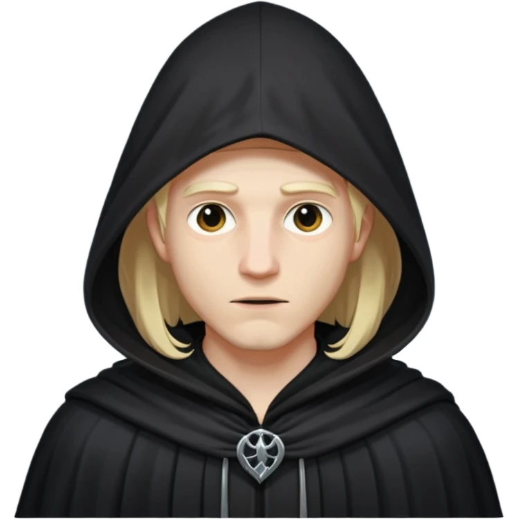 Hooded blonde man emoji
