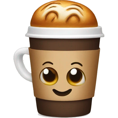 coffee with bun  emoji