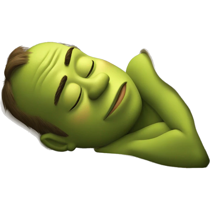 Shrek sleeping emoji