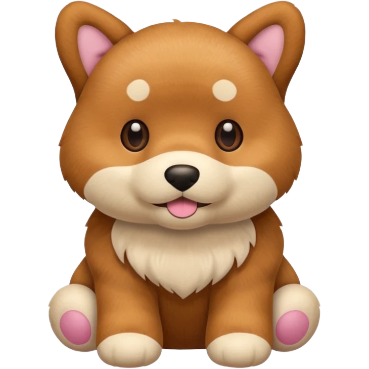 Plush dog toy  emoji