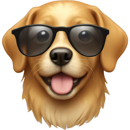 dog with sun glasses emoji
