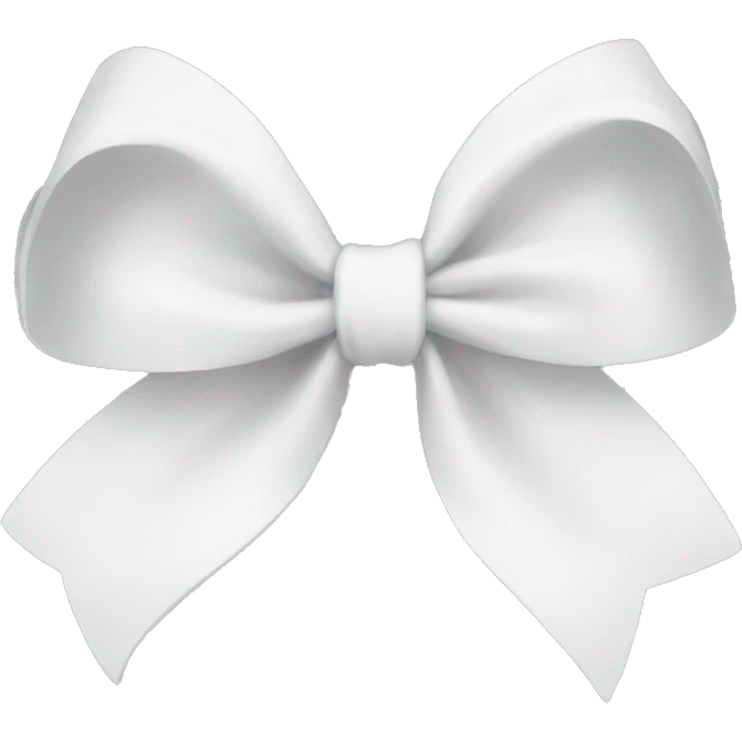 white bow emoji