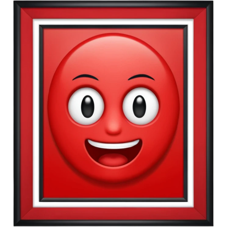 just the text "alô!" with a red frame emoji